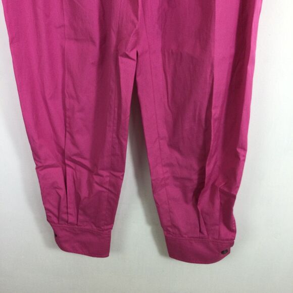 Max Mara Studio Womens Argenta Cotton Trouser Pants Fuchsia Pink Size 4 NWT - Picture 2 of 13